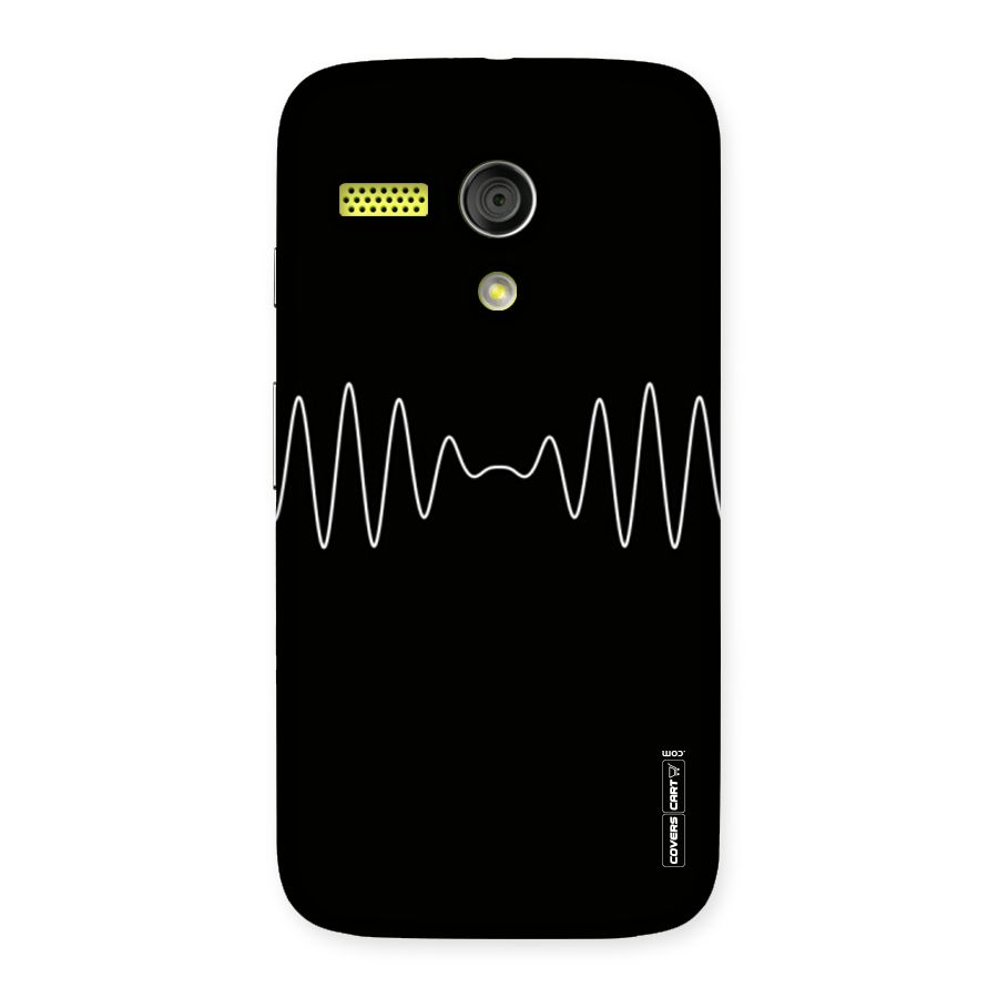 White Minimal Thread Back Case for Moto G