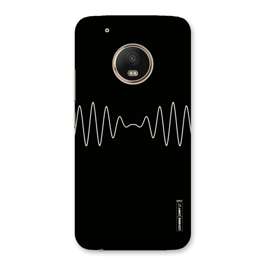 White Minimal Thread Back Case for Moto G5 Plus