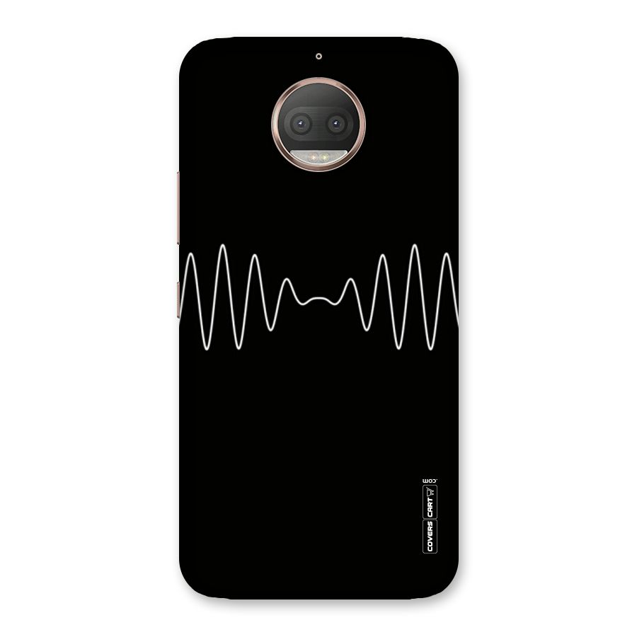 White Minimal Thread Back Case for Moto G5s Plus