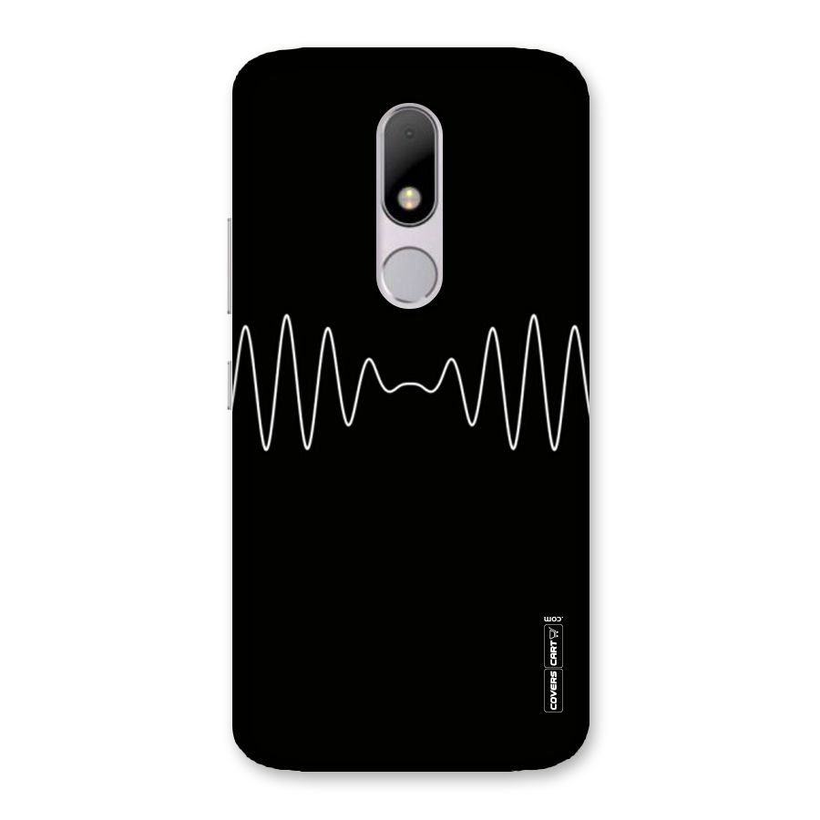 White Minimal Thread Back Case for Moto M