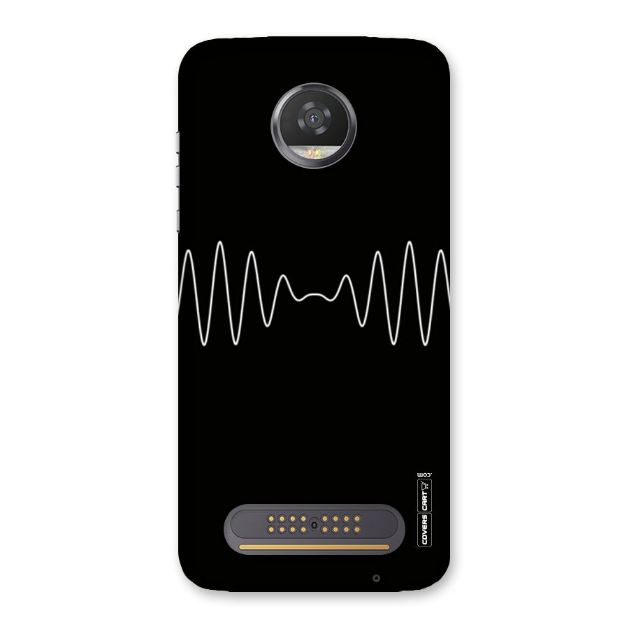 White Minimal Thread Back Case for Moto Z2 Play