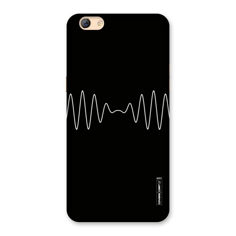 White Minimal Thread Back Case for Oppo F3 Plus