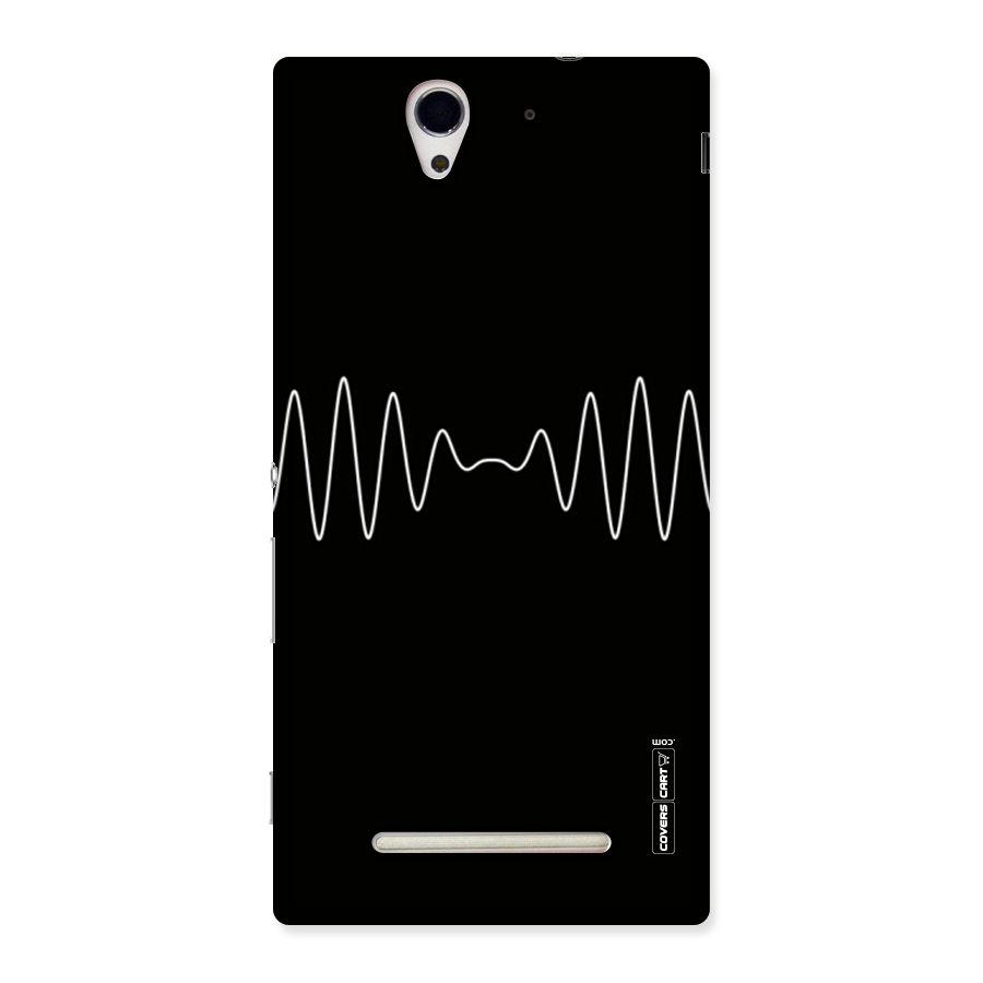 White Minimal Thread Back Case for Sony Xperia C3