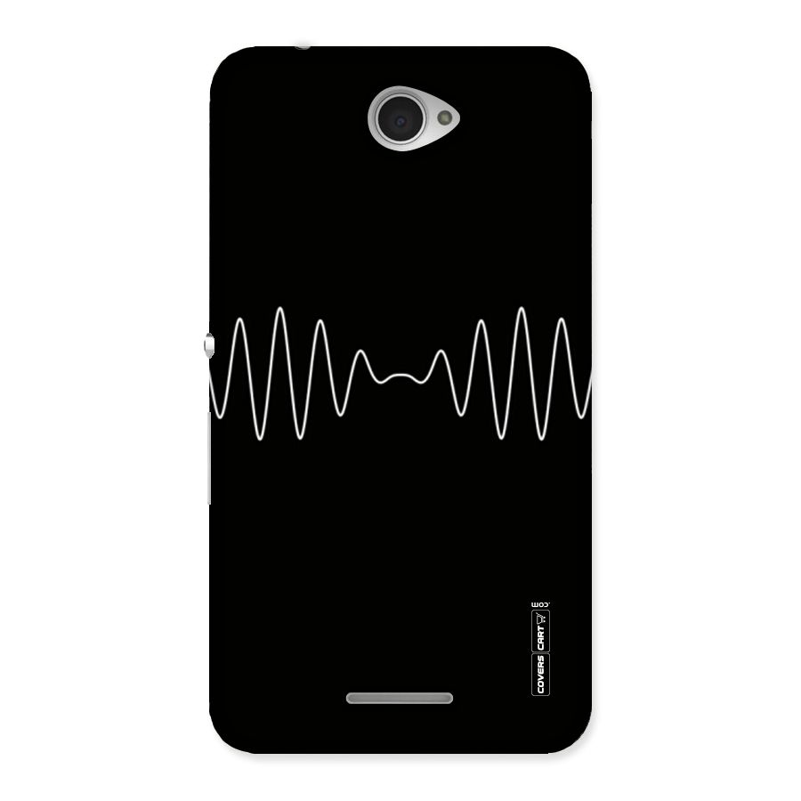 White Minimal Thread Back Case for Sony Xperia E4