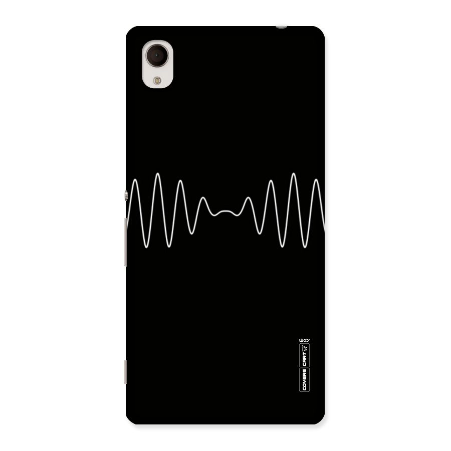 White Minimal Thread Back Case for Sony Xperia M4