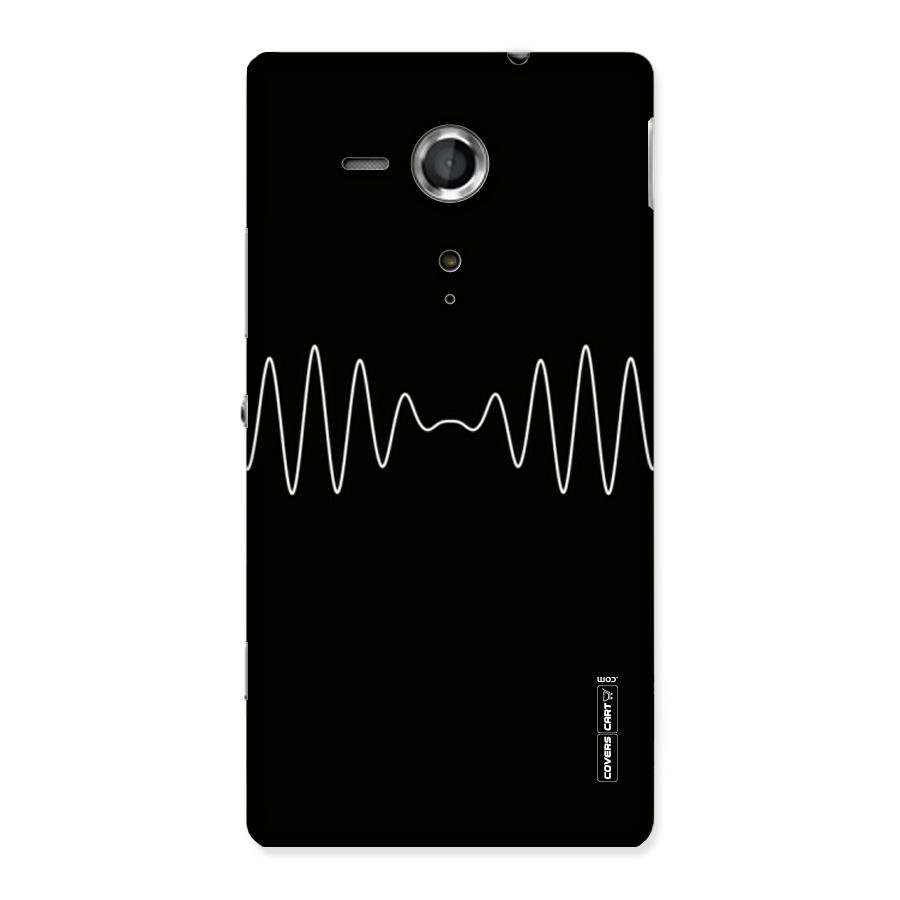 White Minimal Thread Back Case for Sony Xperia SP