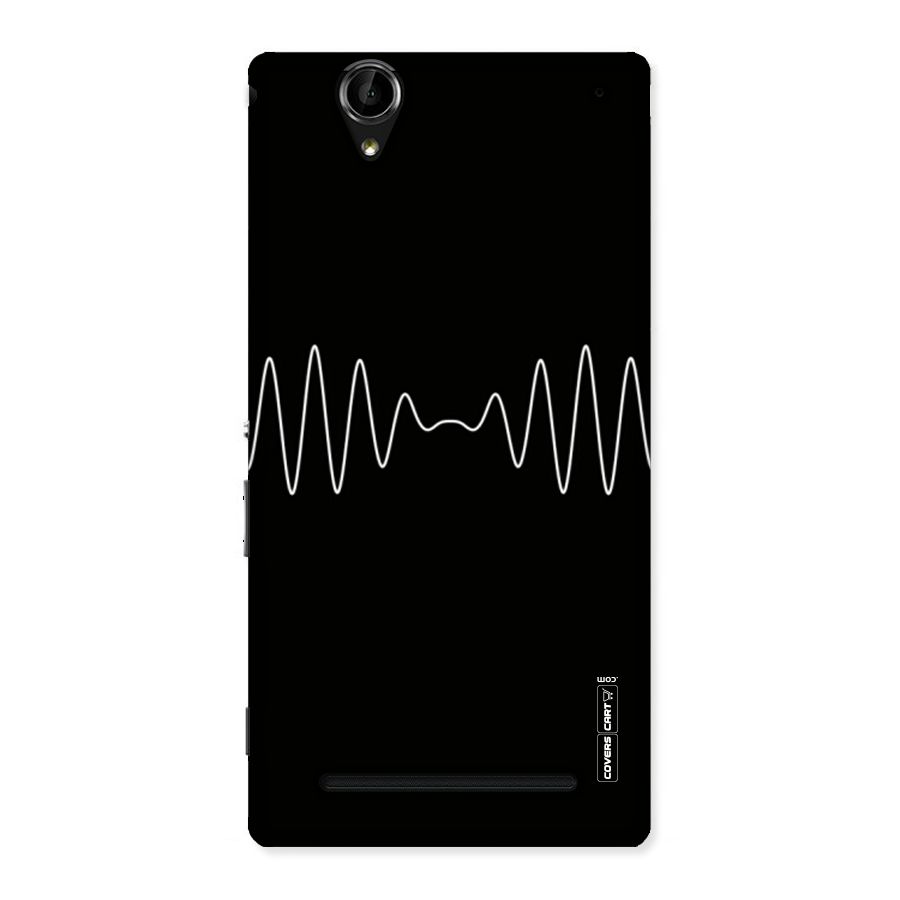 White Minimal Thread Back Case for Sony Xperia T2