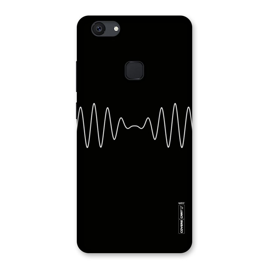 White Minimal Thread Back Case for Vivo V7 Plus