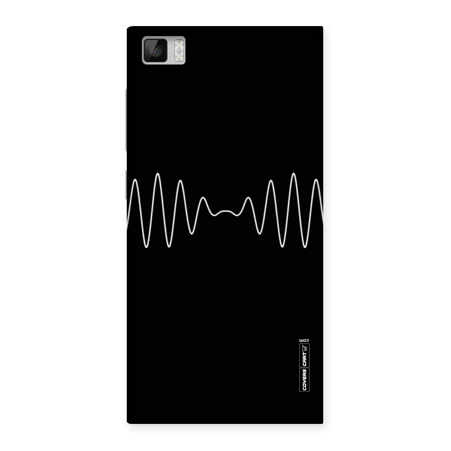 White Minimal Thread Back Case for Xiaomi Mi3