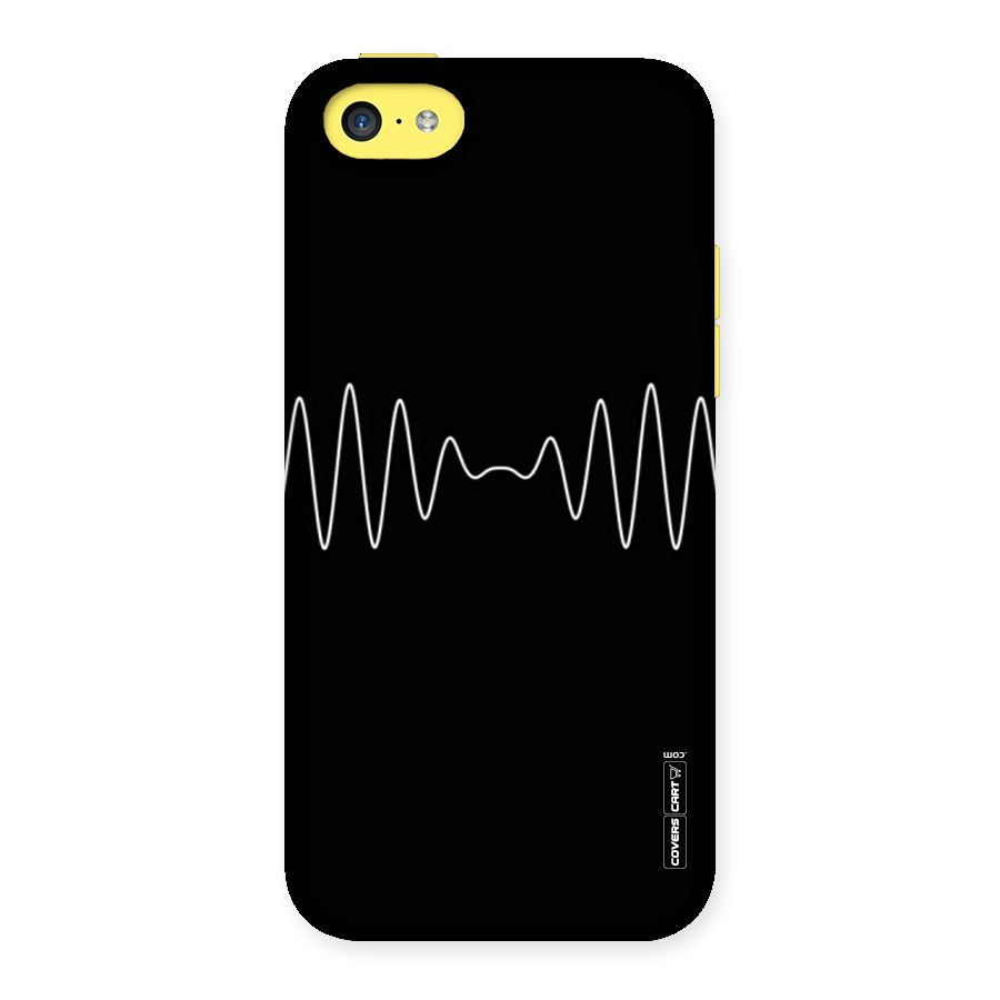 White Minimal Thread Back Case for iPhone 5C