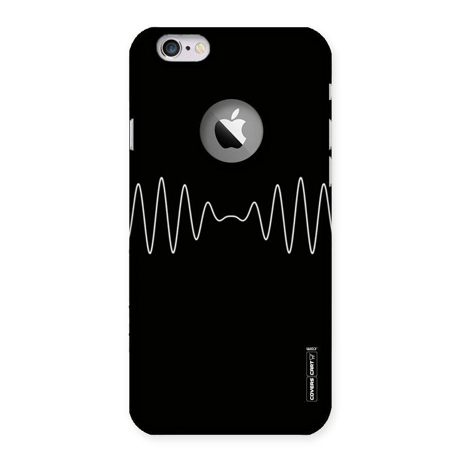 White Minimal Thread Back Case for iPhone 6 Logo Cut
