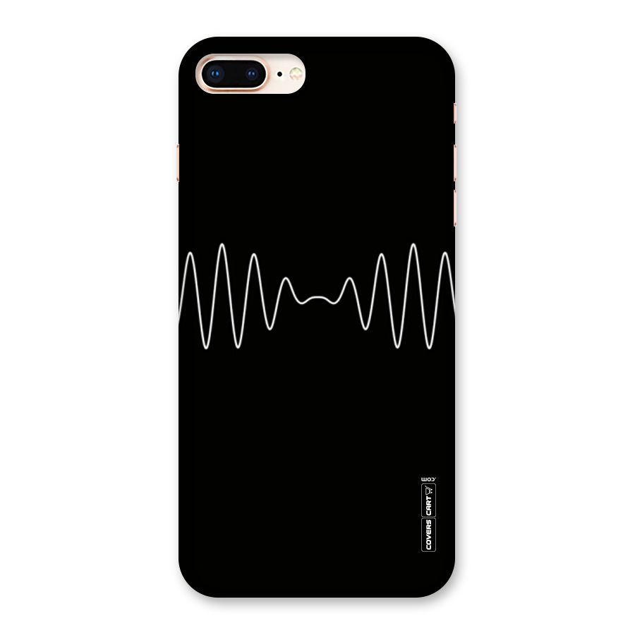 White Minimal Thread Back Case for iPhone 8 Plus