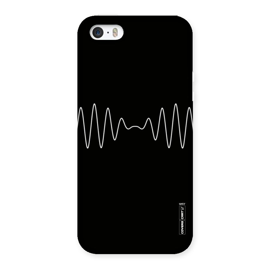 White Minimal Thread Back Case for iPhone SE