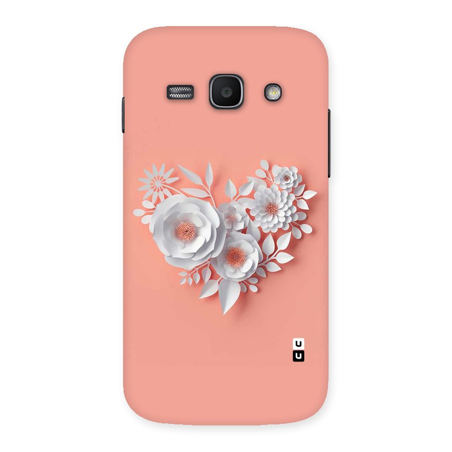 White Paper Flower Back Case for Galaxy Ace 3