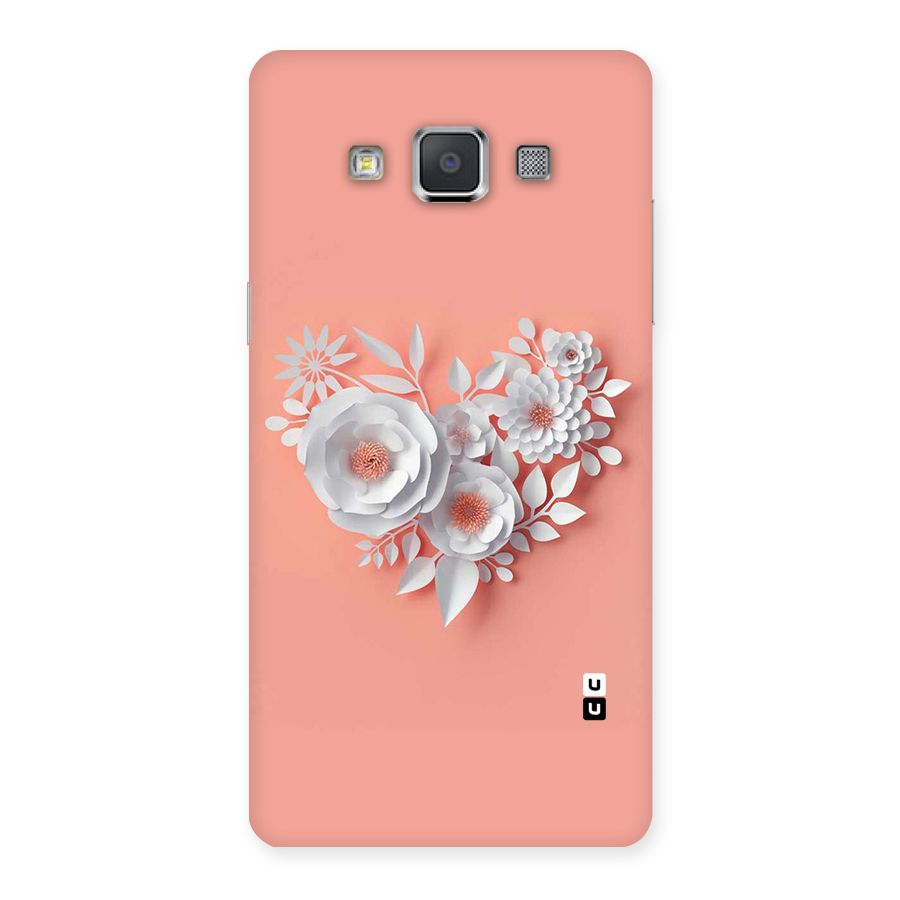 White Paper Flower Back Case for Galaxy Grand 3
