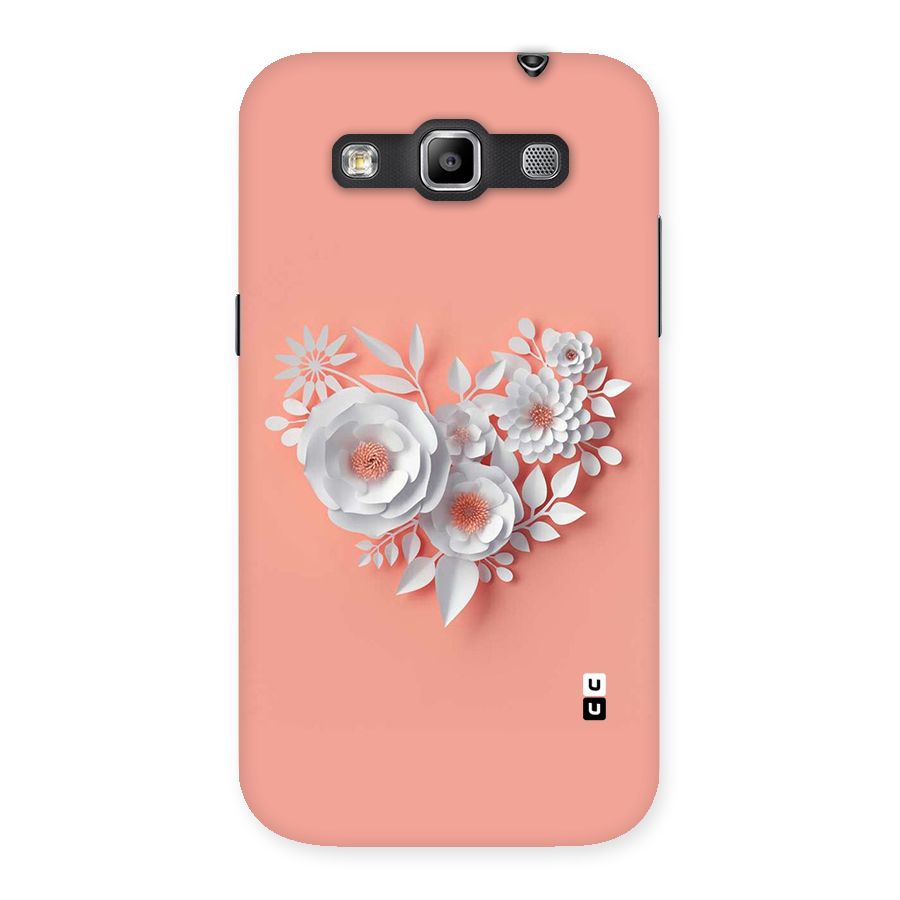 White Paper Flower Back Case for Galaxy Grand Quattro