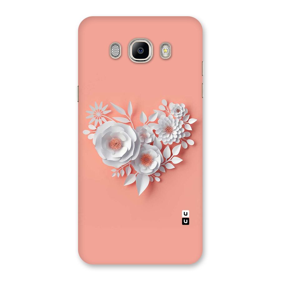 White Paper Flower Back Case for Galaxy On8
