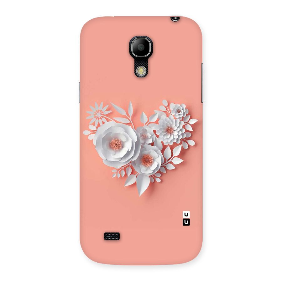 White Paper Flower Back Case for Galaxy S4 Mini