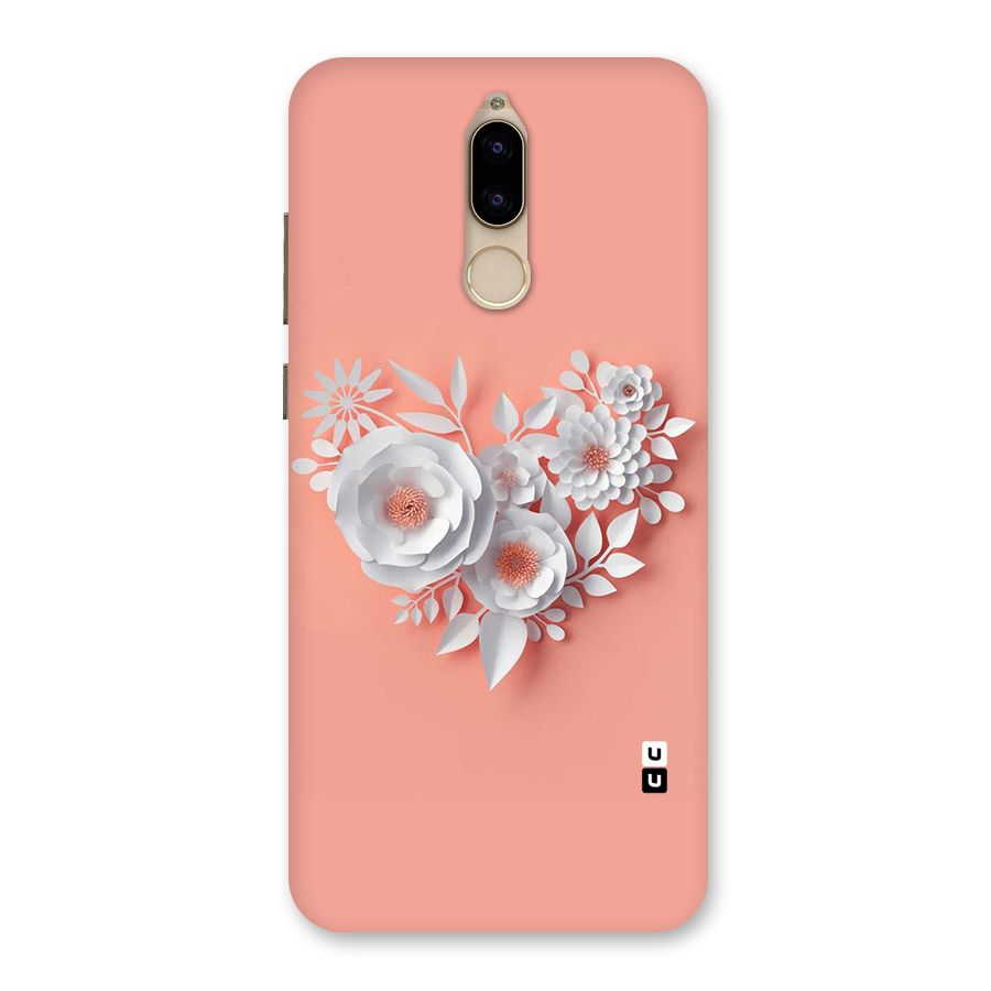 White Paper Flower Back Case for Honor 9i