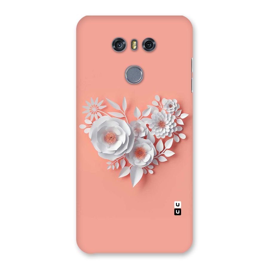 White Paper Flower Back Case for LG G6