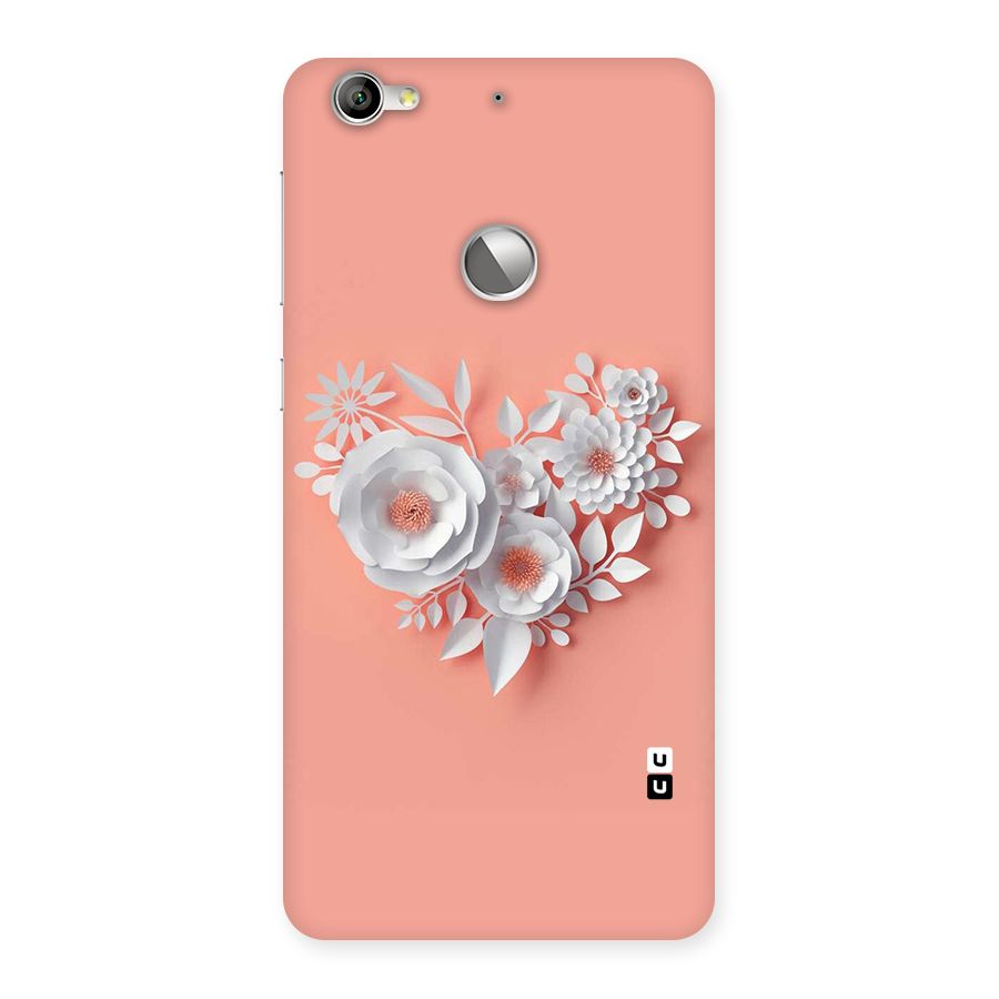 White Paper Flower Back Case for LeTV Le 1s