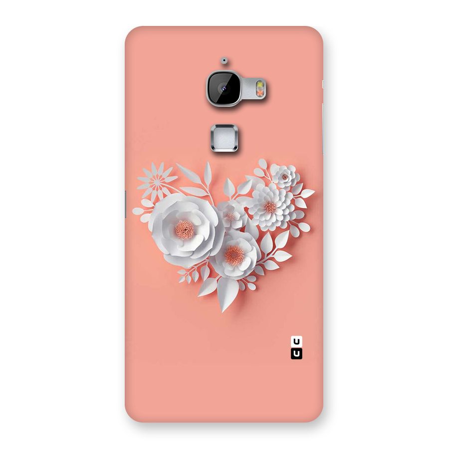 White Paper Flower Back Case for LeTv Le Max