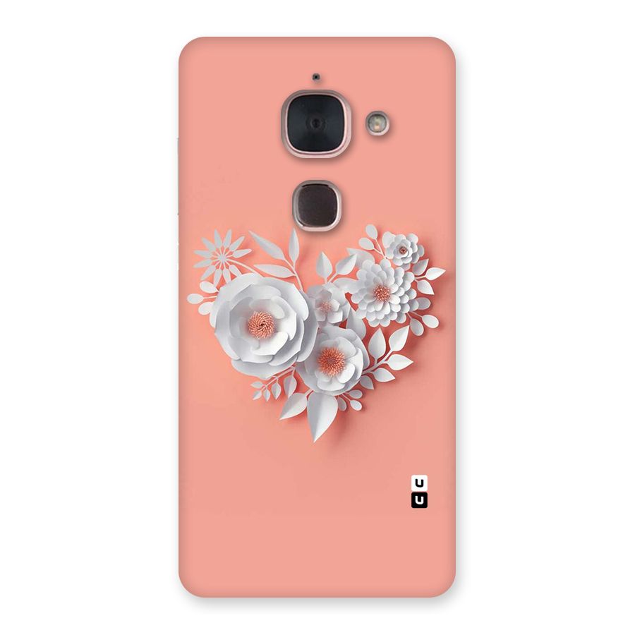 White Paper Flower Back Case for Le Max 2