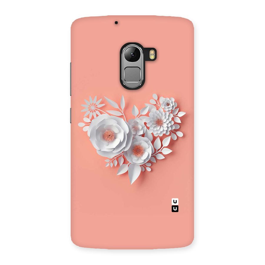 White Paper Flower Back Case for Lenovo K4 Note