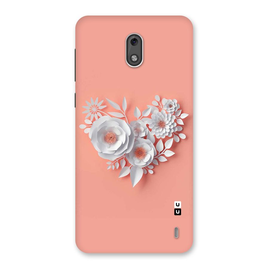 White Paper Flower Back Case for Nokia 2
