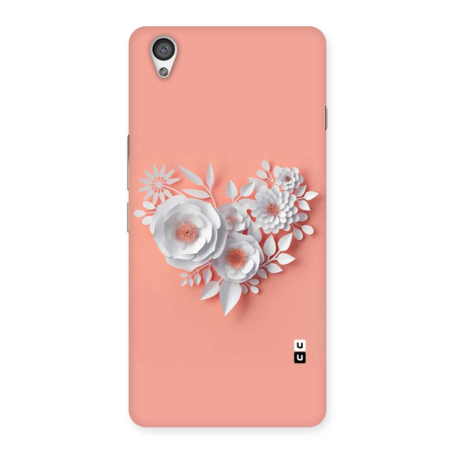 White Paper Flower Back Case for OnePlus X