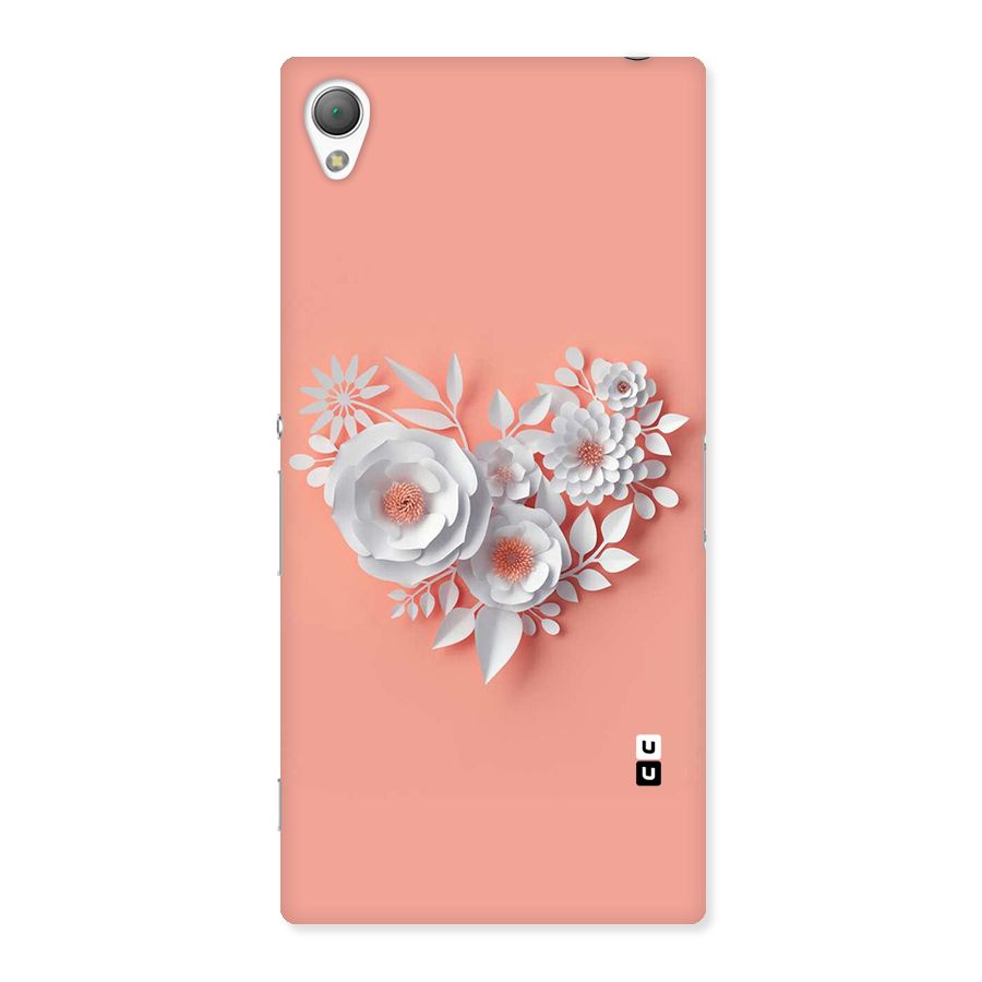 White Paper Flower Back Case for Sony Xperia Z3