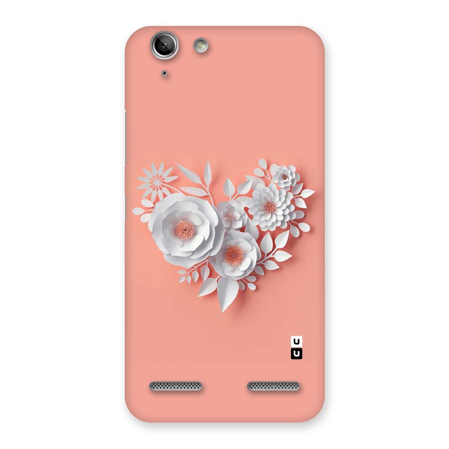 White Paper Flower Back Case for Vibe K5