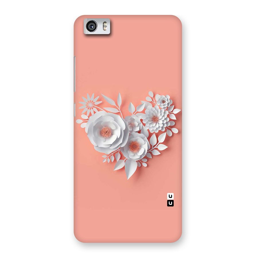 White Paper Flower Back Case for Xiaomi Redmi Mi5