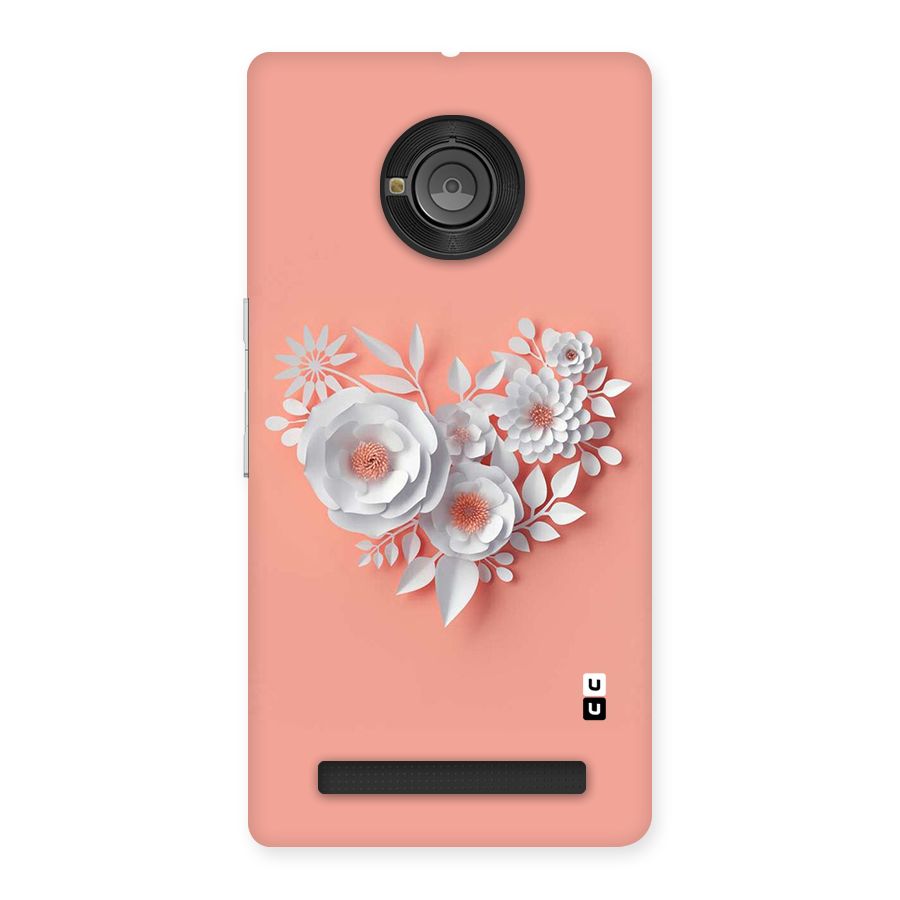 White Paper Flower Back Case for Yu Yuphoria