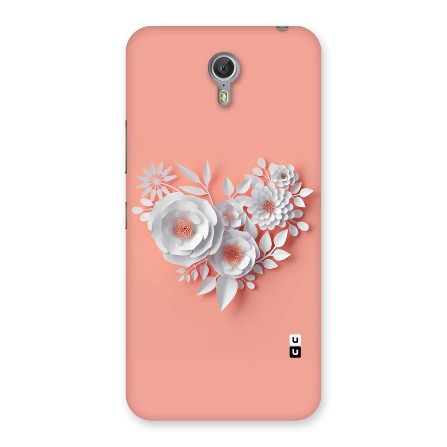 White Paper Flower Back Case for Zuk Z1