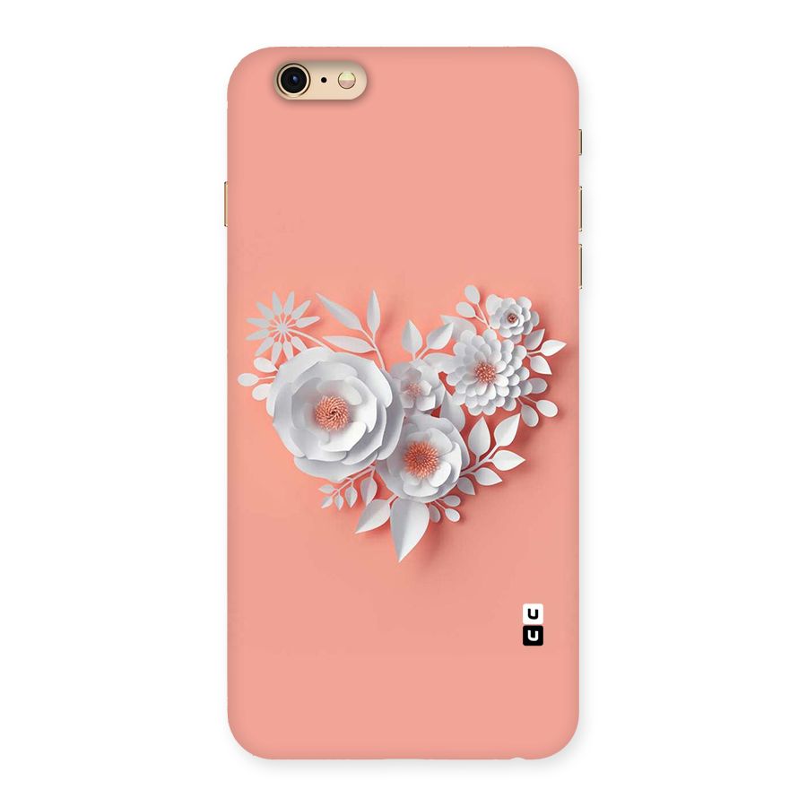 White Paper Flower Back Case for iPhone 6 Plus 6S Plus