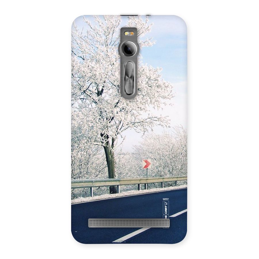White Snow Tree Back Case for Asus Zenfone 2