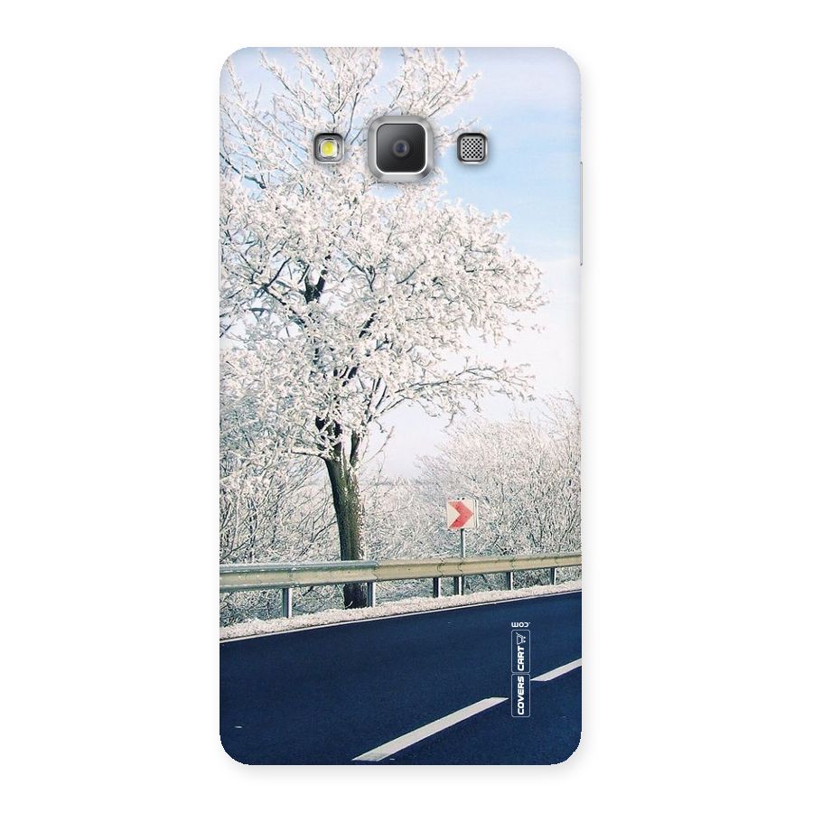 White Snow Tree Back Case for Galaxy A7