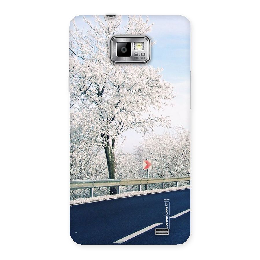White Snow Tree Back Case for Galaxy S2