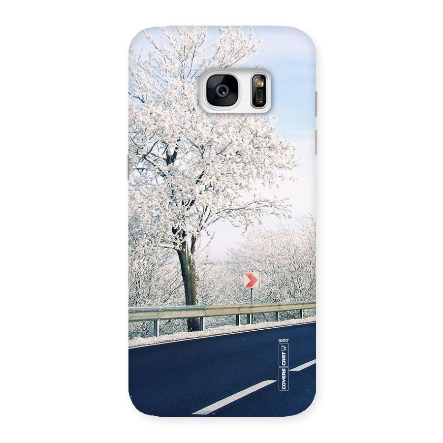 White Snow Tree Back Case for Galaxy S7 Edge