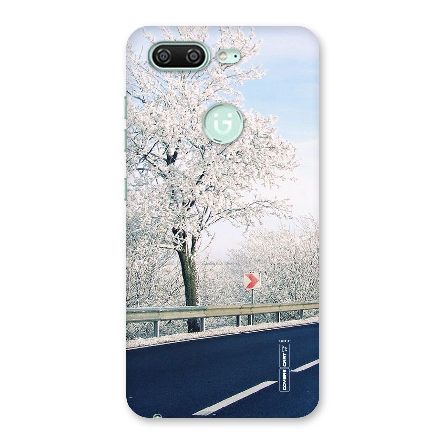 White Snow Tree Back Case for Gionee S10