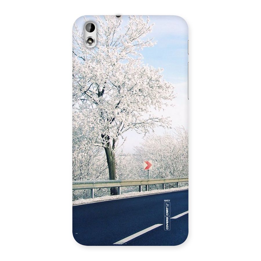 White Snow Tree Back Case for HTC Desire 816g
