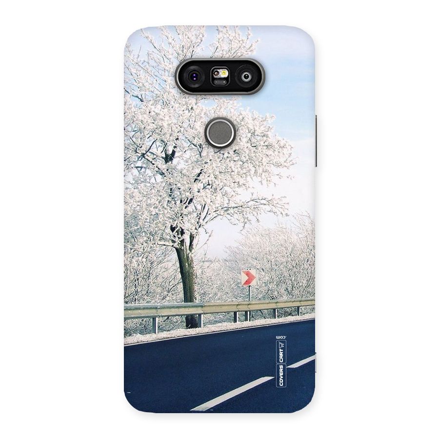White Snow Tree Back Case for LG G5