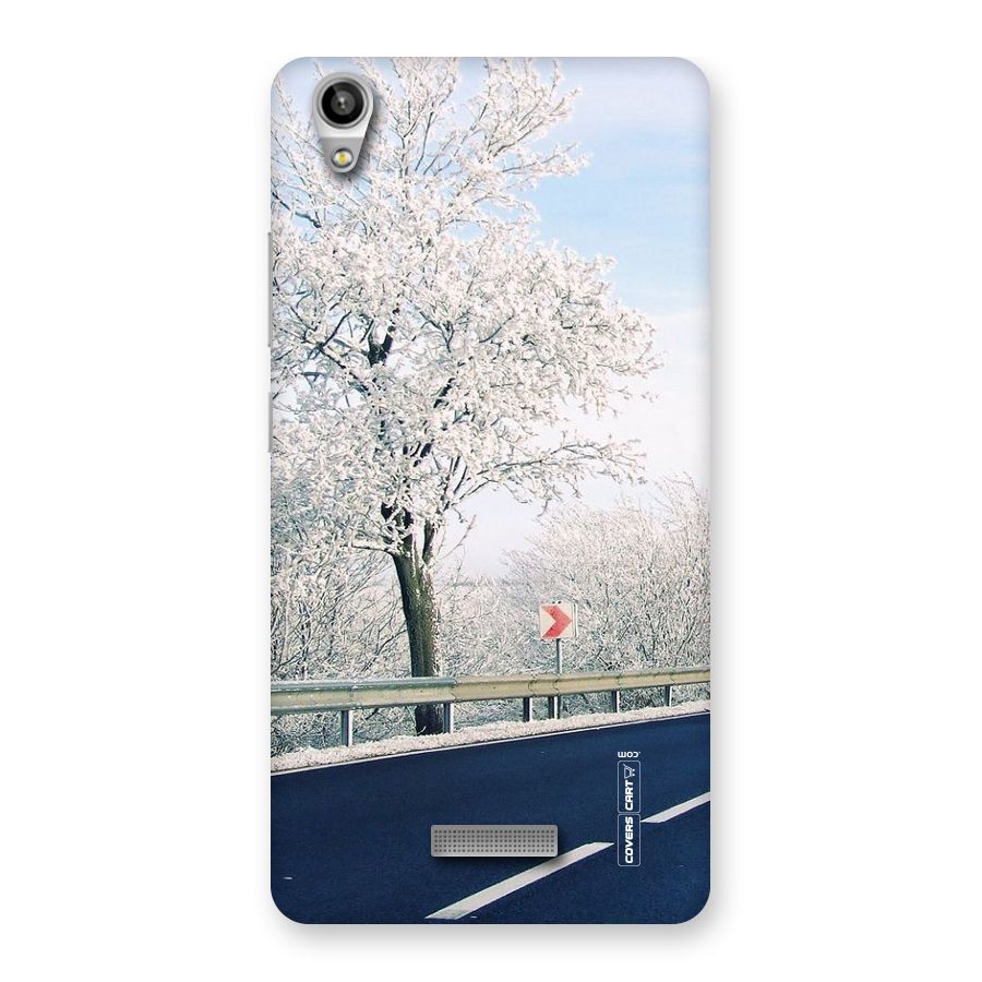 White Snow Tree Back Case for Lava-Pixel-V1
