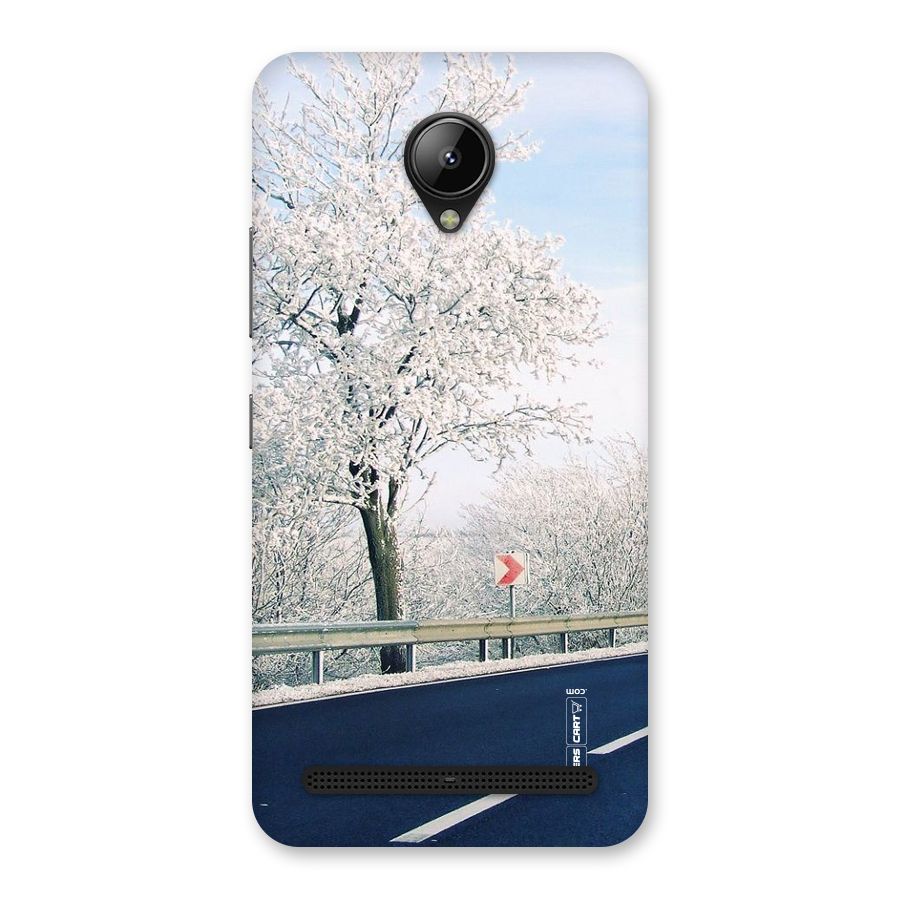 White Snow Tree Back Case for Lenovo C2