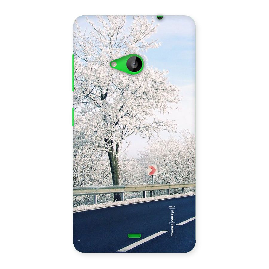 White Snow Tree Back Case for Lumia 535