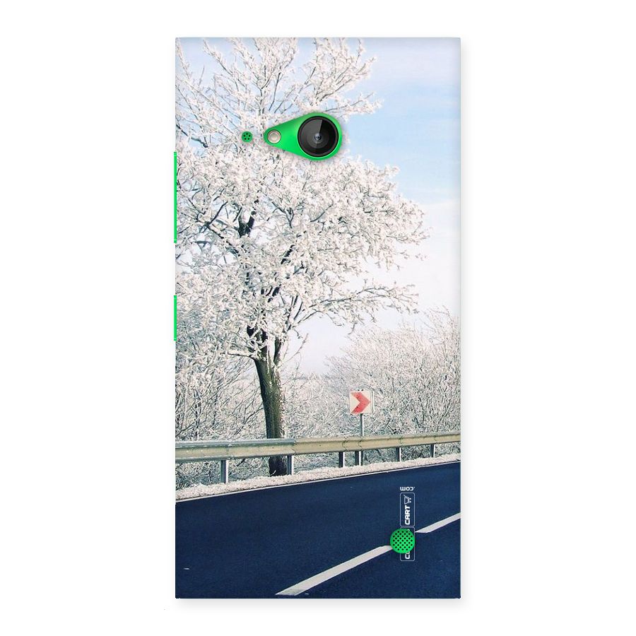 White Snow Tree Back Case for Lumia 730