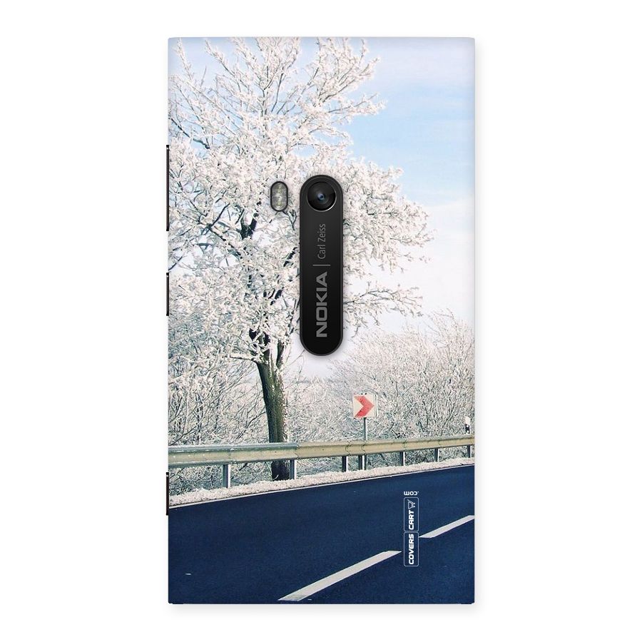 White Snow Tree Back Case for Lumia 920