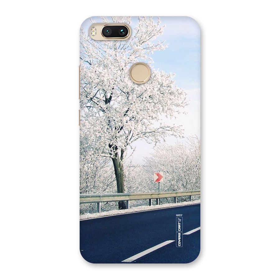White Snow Tree Back Case for Mi A1