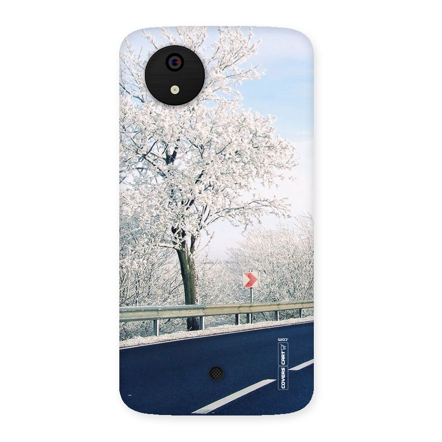 White Snow Tree Back Case for Micromax Canvas A1